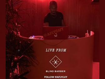 DJ A Fly Guy at Blind Barber Miami