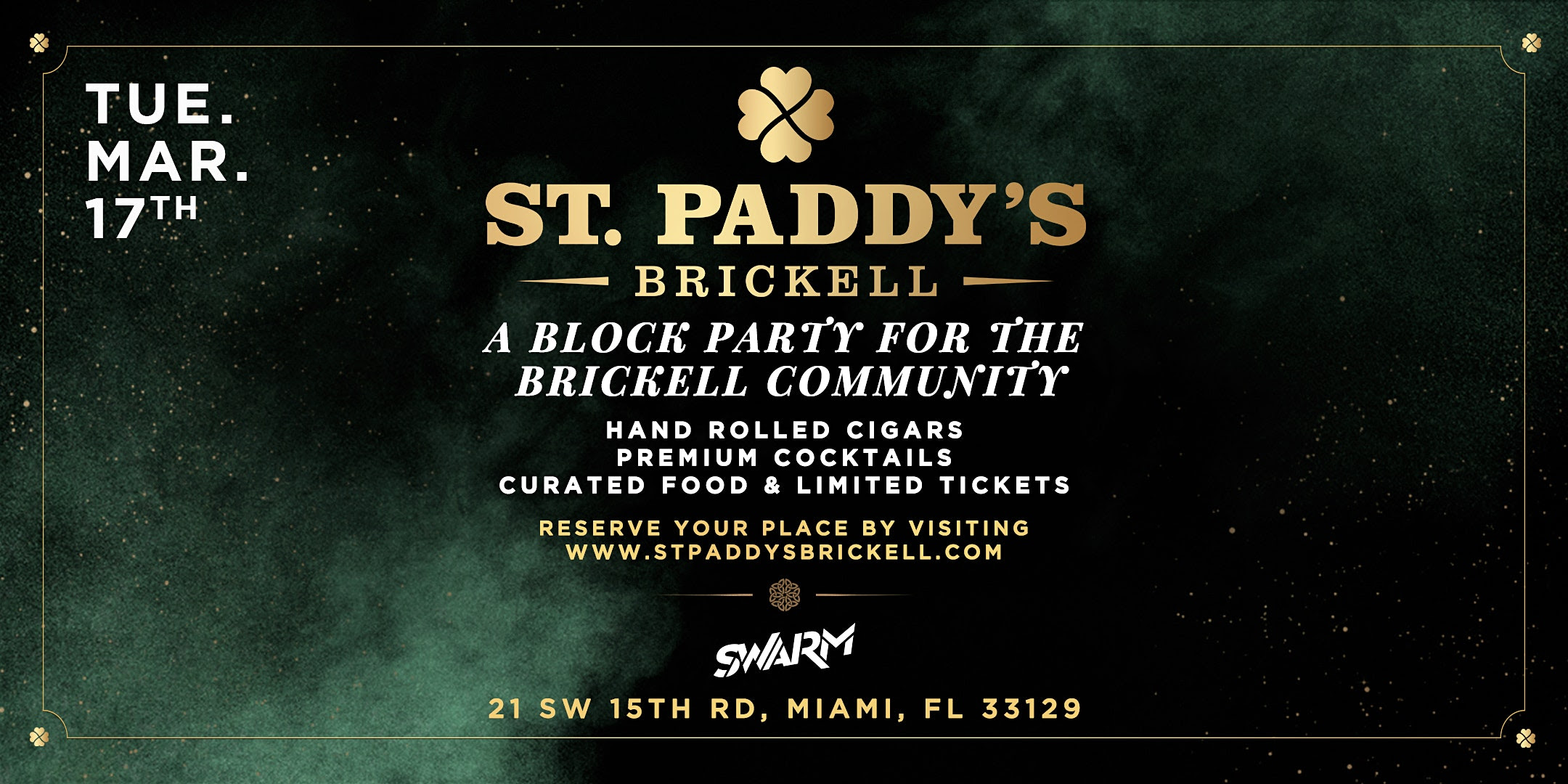 Swarm presents St. Paddys Brickell