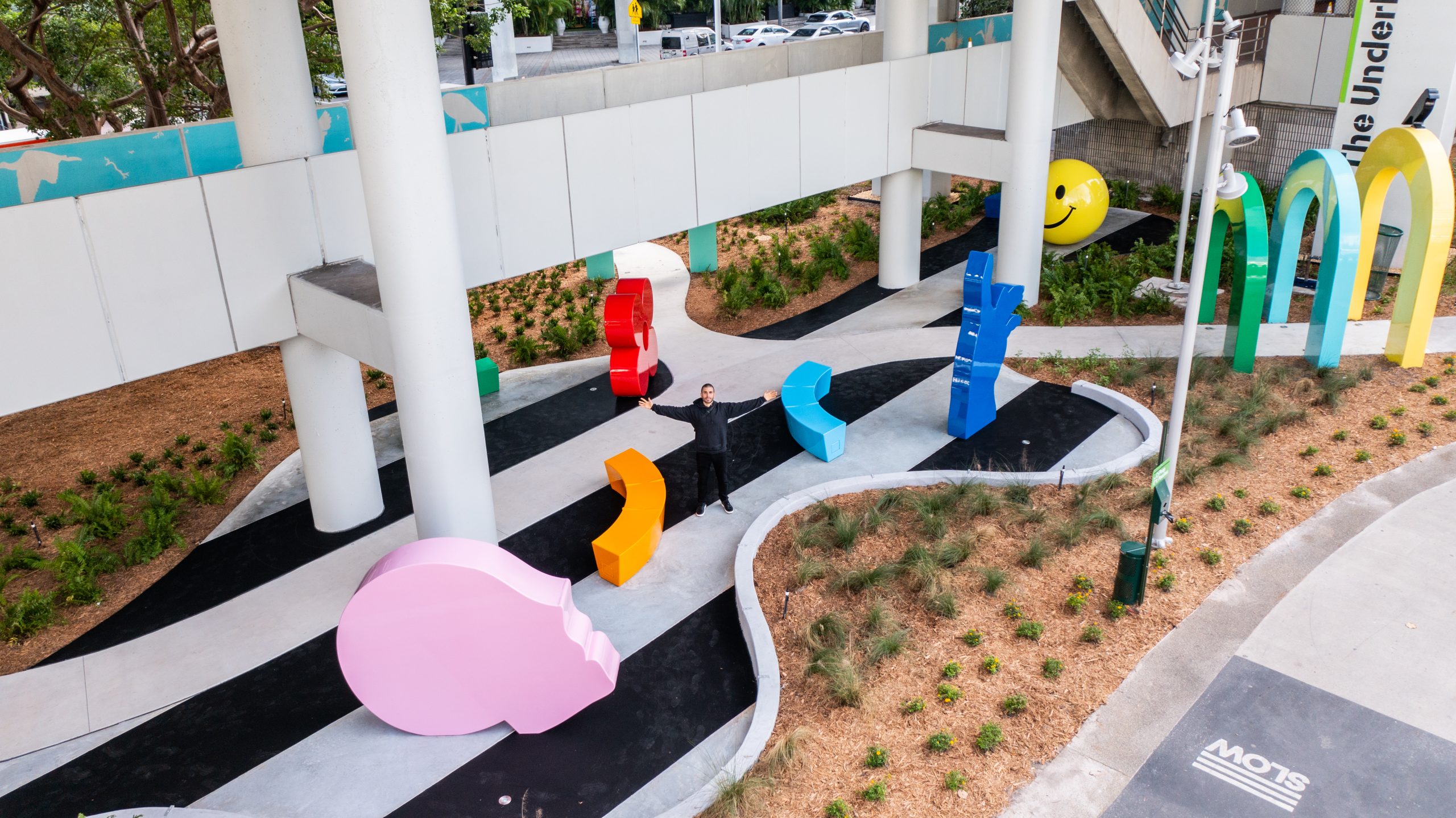Typoe Sculpture Garden on The Underline Unveiling