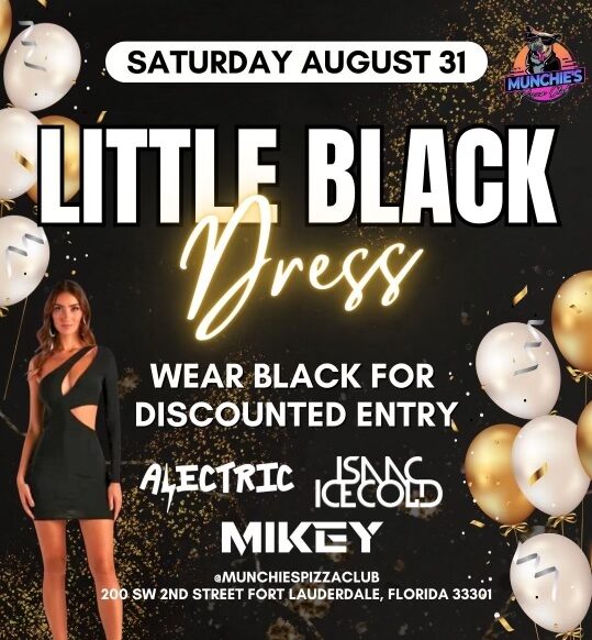 Munchies Pizza Club- Little Black Dress Affair