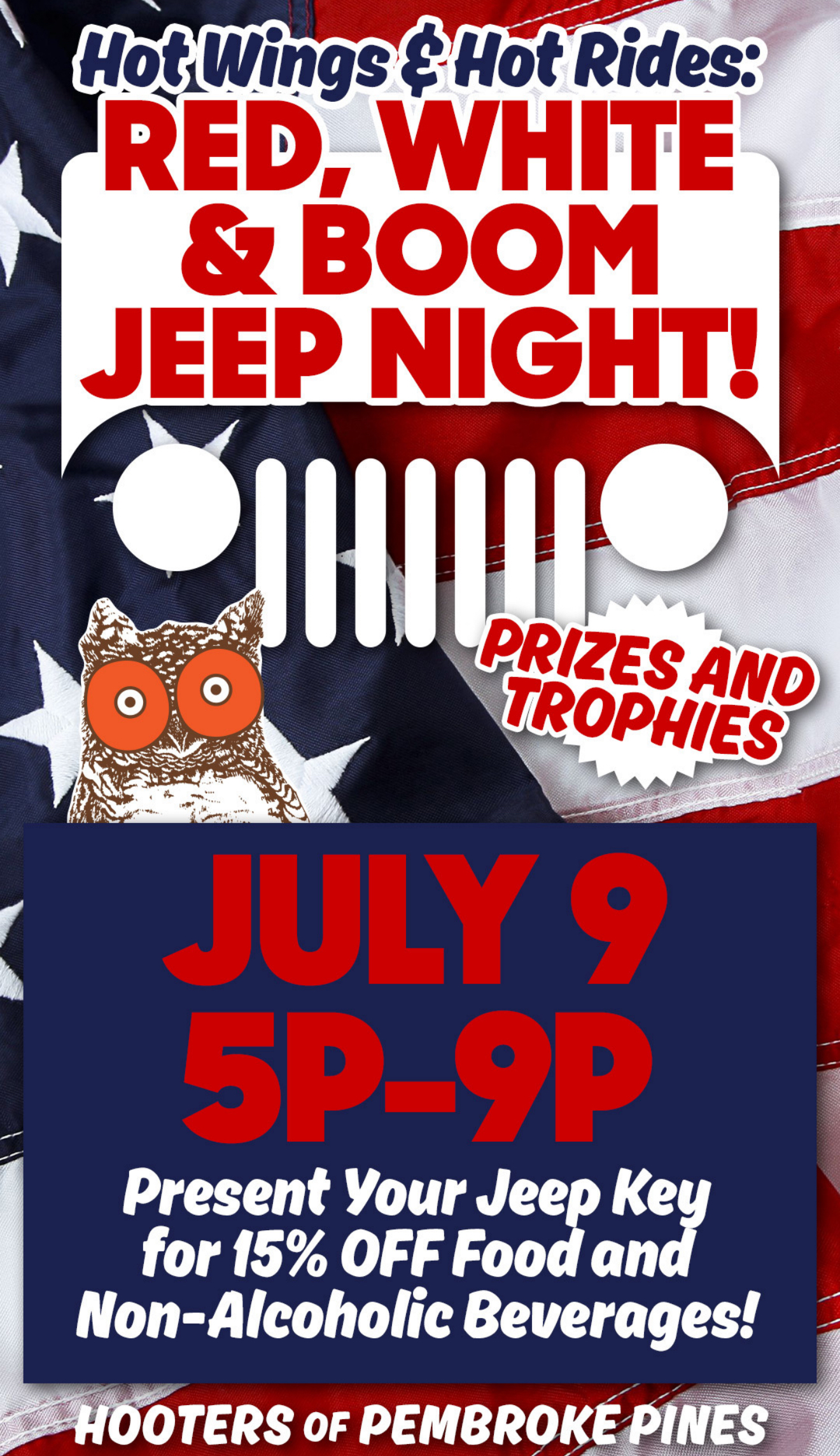 Red White and Boom Jeep Night